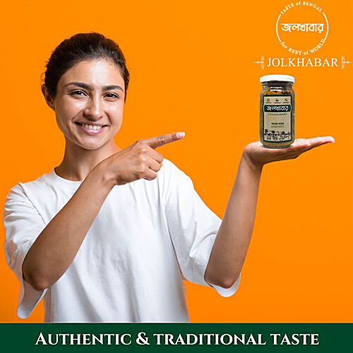 Jolkhabar Mango Pickle - Aam Er Aachar, 200 g Glass Bottle Handmade