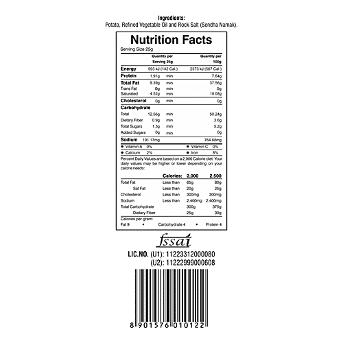 Modern Kitchens Potato Wafers - Salted, Vegan, Fresh, Crispy, No Preservatives, 70 g  