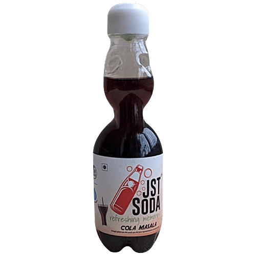 JST Soda Goli Soda - Cola Masala, Refreshing Drink, 220 ml Bottle 