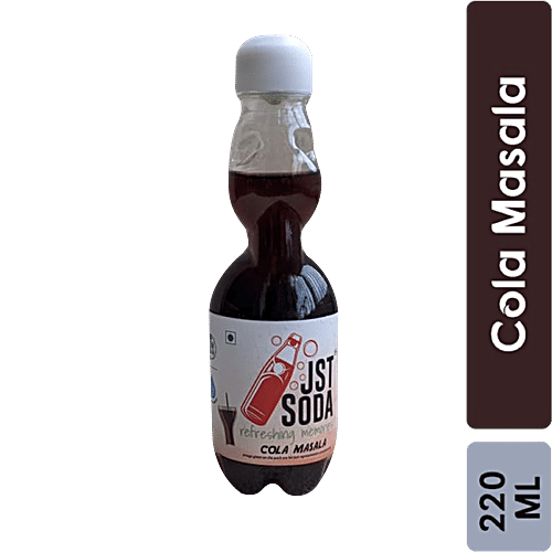 JST Soda Goli Soda - Cola Masala, Refreshing Drink, 220 ml Bottle 
