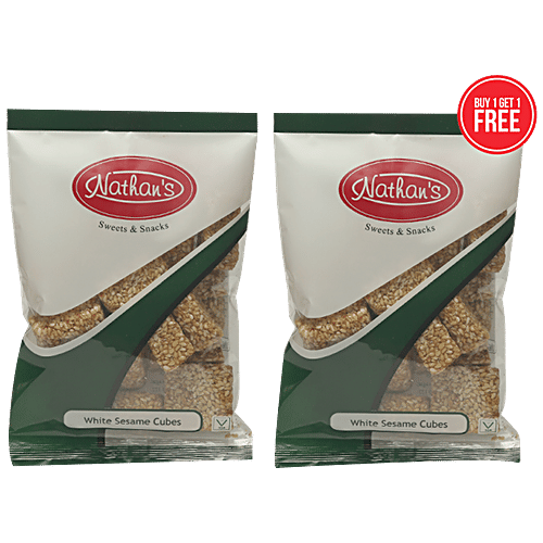 Buy Nathan's White Sesame Cubes Traditional Snack, Rich In Iron