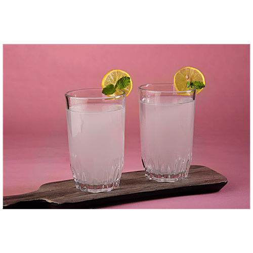 Sanjeev Kapoor Water/Juice Glass - Transparent, Florence, 270 ml (Set of 6)