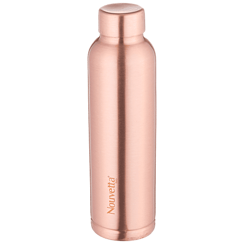 Nouvetta Alpine Pure Copper Bottle For Health Benefits - Sophisticated & Classy Design, 1 L  