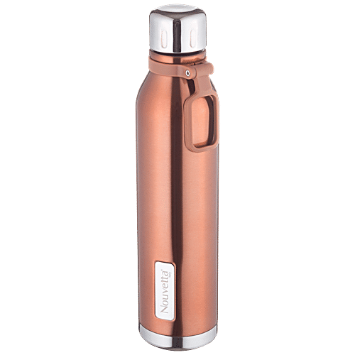 Nouvetta Spice Double Wall Stainless Steel Bottle - Copper, Vacuum Insulation Technology, 1 L