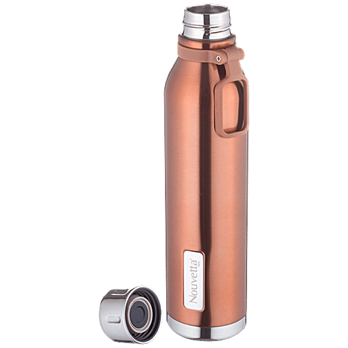 Nouvetta Spice Double Wall Stainless Steel Bottle - Copper, Vacuum Insulation Technology, 1 L