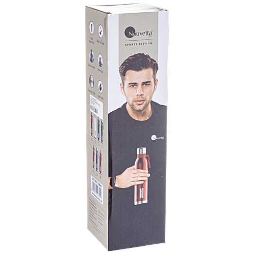 Nouvetta Spice Double Wall Stainless Steel Bottle - Copper, Vacuum Insulation Technology, 1 L