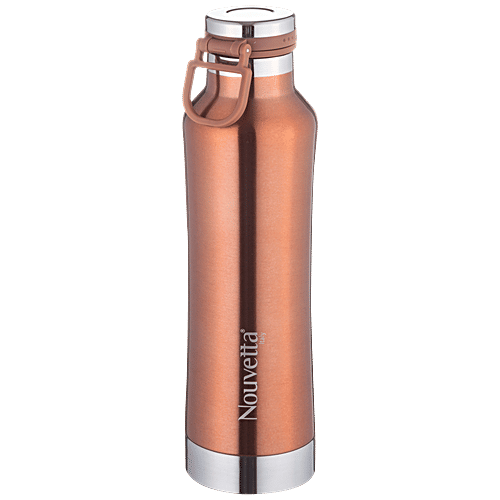 Nouvetta Jet Double Wall Stainless Steel Bottle - Copper Colour, Vacuum Insulation Technology, 1 L  