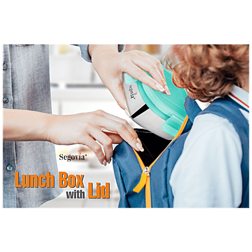 Segovia Stainless Steel Clip Lock Lunch Box/Food Storage/Utility Container With Lid - Rustproof, 450 ml (Set of 2) 