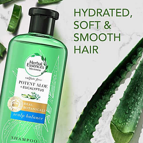 Buy Herbal Essences Potent Aloe & Eucalyptus Shampoo For Scalp