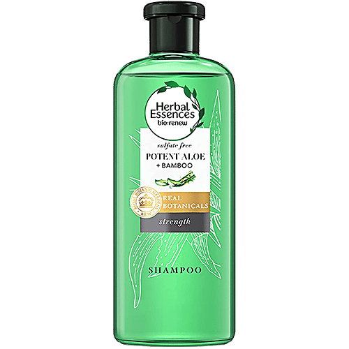 Herbal Essences Potent Aloe & Bamboo Shampoo - For Strength, Free Of Sulphates, Silicones & Paraben, 400 ml  