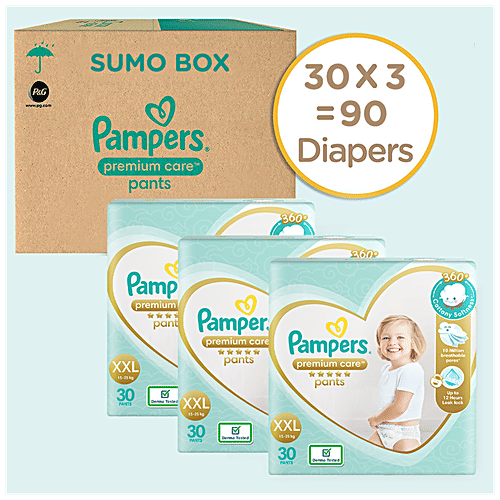 Buy Pampers Premium Care Pants Double Extra Large Size Baby Diapers