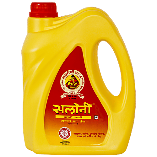 Buy Saloni Kachchi Ghani Pure Mustard Oil Enhances Flavour, Rich In