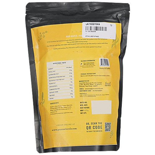 Pour Naturale White Millet/Jowar Masala Puffs - Healthy Roasted Snack, Gluten & Cholesterol Free, 100 g  