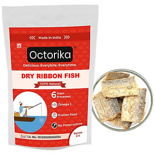 Buy Octorika Dry Ribbon Fish Omega 3 & ProteinRich Online at Best