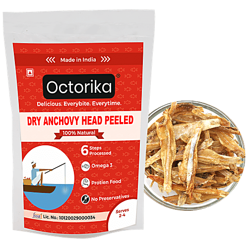 Buy Octorika Head Peeled Dry Anchovy Nutritious, Protein Rich Online