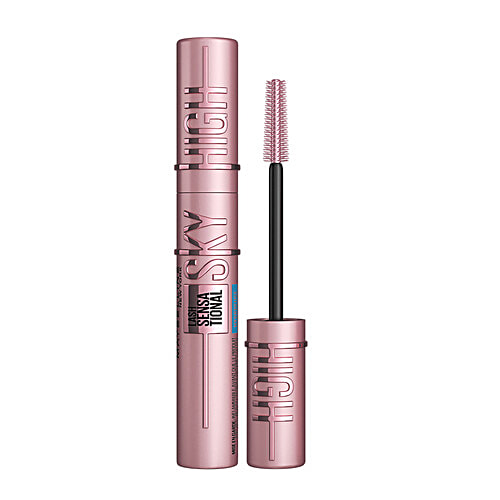 Maybelline New York Lash Sensational Sky High Mascara - With Bamboo Exrtact & Fibres, Waterproof, Lengthening, Volumizing, 6 ml Very Black 