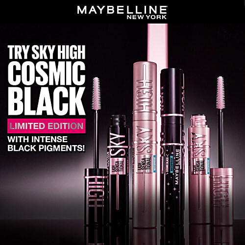 Maybelline New York Lash Sensational Sky High Mascara - With Bamboo Exrtact & Fibres, Waterproof, Lengthening, Volumizing, 6 ml Very Black 