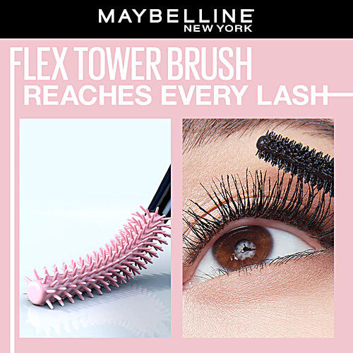 Maybelline New York Lash Sensational Sky High Mascara - With Bamboo Exrtact & Fibres, Waterproof, Lengthening, Volumizing, 6 ml Very Black 