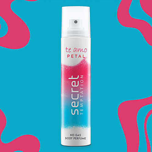 Secret Temptation Te Amo Petal Perfume Body Spray - 0% Gas, Long-Lasting Fragrance, For Women, 120 ml