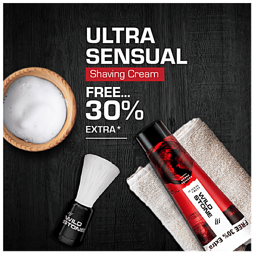 Buy Wild Stone Ultra Sensual Shaving Cream Provides Rich Lather