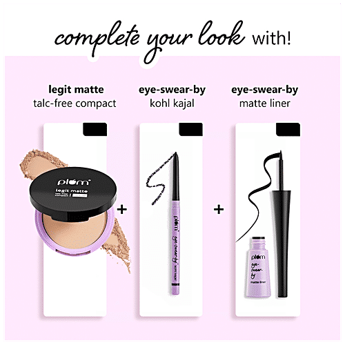 Plum Matterrific Lipstick - Highly Pigmented, Nourishing, Non-Drying, 100% Vegan & Cruelty Free, 4.2 g Upside Brown - 126 