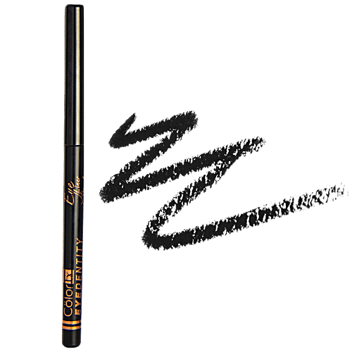 Color Fx Eyedentity 2 In 1 Eyeliner & Kajal - Smudge & Waterproof, One Stroke Application, .35 g Ebony Black