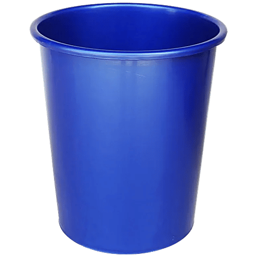 Princeware Waste/Dustbin/Bucket - Deluxe, 100% Virgin Plastic, Strong & Durable, Small, Blue, 7 L (1 pc)