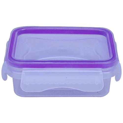 Princeware Click N Seal Rectangular Package Container - Plastic, Leak Proof, BPA Free, 160 ml (1 pc)