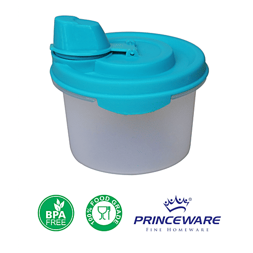 Princeware Easy Pour Package Container - Plastic, Leak Proof, BPA Free, Blue, 225 ml (1 pc)