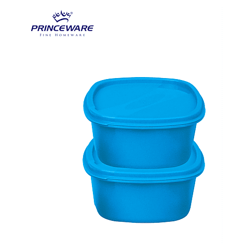 Buy Princeware Store Fresh Square Container Plastic, Dishwasher Safe