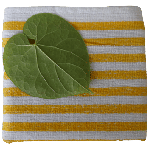 Buy VC Cotton Hand & Face Towel Yellow & White Stripes, Soft, Highly