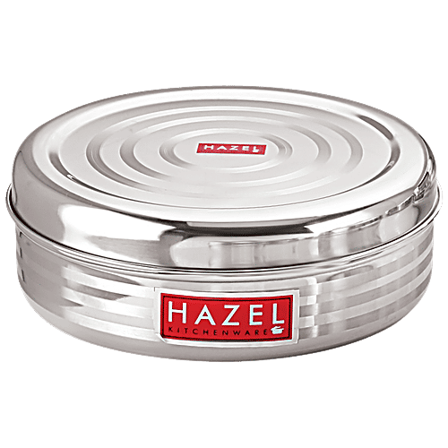 Buy HAZEL Stainless Steel SR Puri Dabba Snacks Container S8 Food