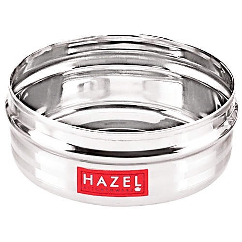 Hazel Stainless Steel SR Puri Dabba Food Container S9 - Food Grade, Durable, 750 ml  