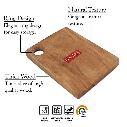 Buy HAZEL Wooden Rectangle Shape Vegetable Chopping Board 18 X 25 cm