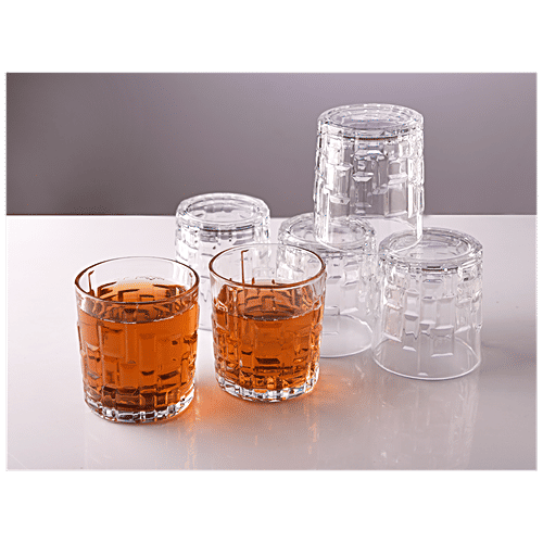 Buy Sanjeev Kapoor Cairo Whisky Glass Set With Gift Box Online at Best