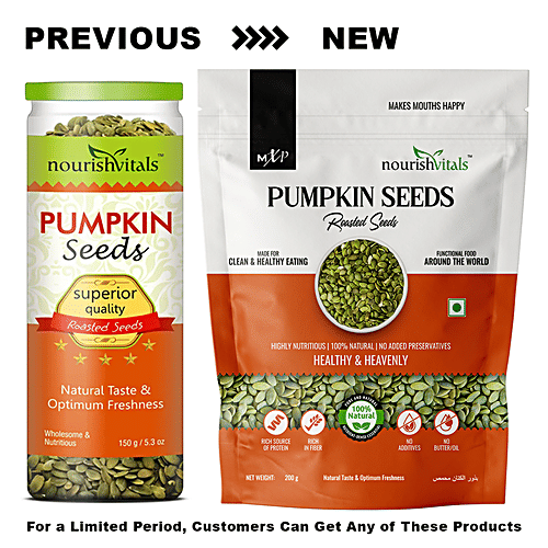 Buy Nourishvitals Pumpkin Seeds Roasted, Rich Source of Protein