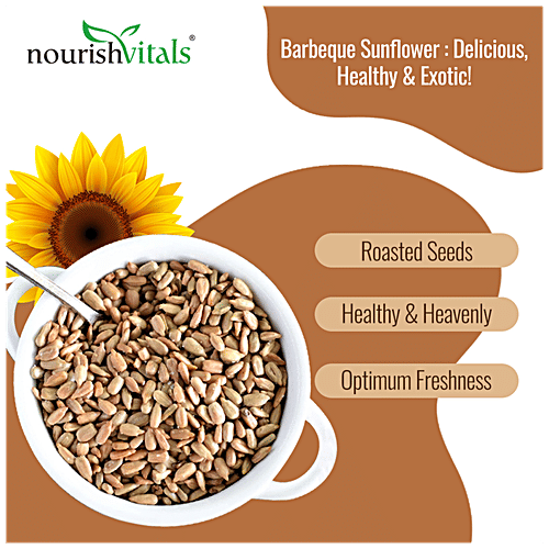 Buy Nourishvitals Barbeque Sunflower Roasted Seeds Antioxidant Mix