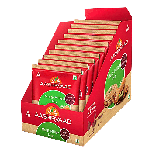 Aashirvaad Nature's Super Foods Multi-Millet Mix With Quinoa - Healthy, Rich In Fibre, 80 g (Pack of 10)