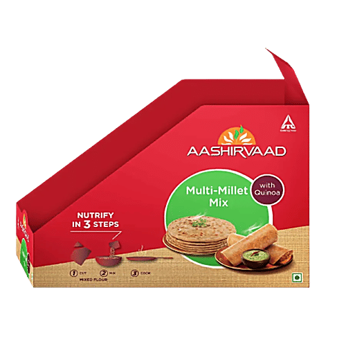 Aashirvaad Nature's Super Foods Multi-Millet Mix With Quinoa - Healthy, Rich In Fibre, 80 g (Pack of 10)