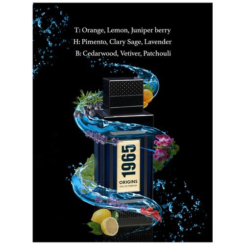 FRSH 1965 Origins Eau De Parfum - Long Lasting Fragrance, For Men, 100 ml  