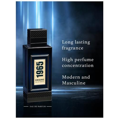 FRSH 1965 Origins Eau De Parfum - Long Lasting Fragrance, For Men, 100 ml  