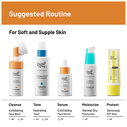 Chemist At Play Exfoliating Face Wash - Removes Dead Skin Gently, 100 ml