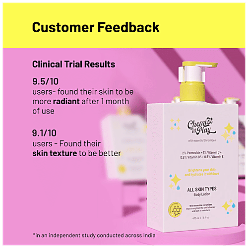 Buy Chemist At Play Brightening Body Lotion Provides Glow, For All