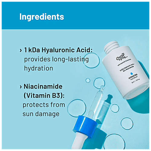 Chemist At Play Hydrating Face Serum - Provides Plump & Radiant-Looking Skin, 30 ml