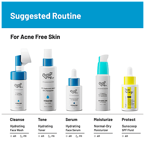 Chemist At Play Hydrating Face Serum - Provides Plump & Radiant-Looking Skin, 30 ml