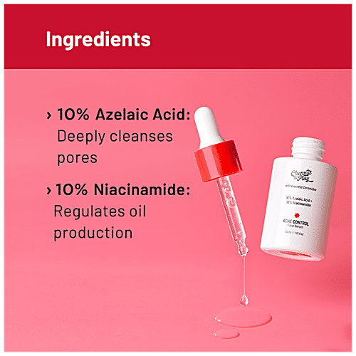 Chemist At Play Acne Control Face Serum - Cleans Pores, Reduces Breakouts, 30 ml