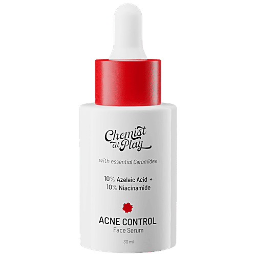 Chemist At Play Acne Control Face Serum - Cleans Pores, Reduces Breakouts, 30 ml