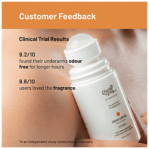 Chemist At Play Odour Control Under Arm Roll-On - Aqua Fragrance, Prevents Sweat Causing Bacteria, 40 ml