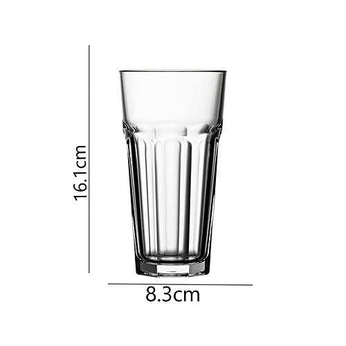 Pasabahce Casablanca Tempered Whisky Glass - 52707, Sturdy, High Quality, Freezer Safe, 475 ml (Set of 6) 