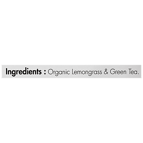 Sorich Organics Lemongrass Green Tea - Rich In Antioxidants, Boosts Metabolism & Burns Fat, 100 g Pouch